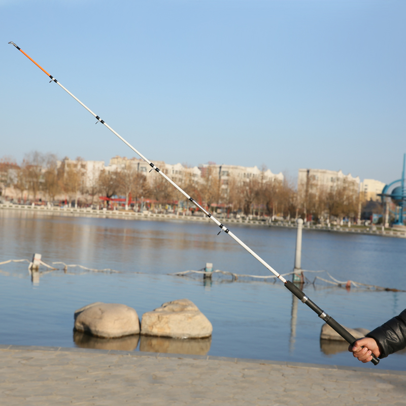 极速巨物实心锚鱼竿打黑锚杆专用超硬雷强钓鱼Q路亚竿远投海竿特