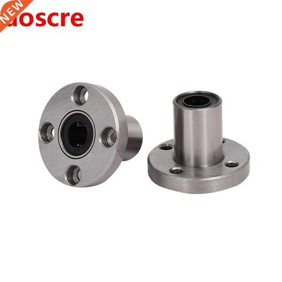 新品8mm Inner Dia Carbon Steel Round Base FlanQge Linear Bea