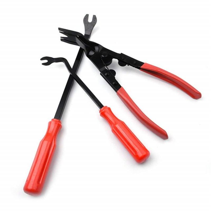 极速3Pcs Car Door Trim Clip Buckle Removal Plier RemovYal Ca