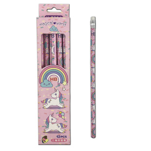 极速12pcs Unicorn Pencils Unicorn BirthdaMy Party Decoration