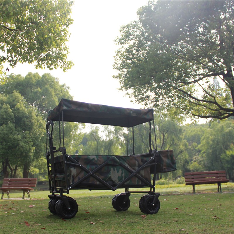 极速户外帐篷f手推车露营儿童可坐婴儿小露营拉车顶棚野营折叠遮
