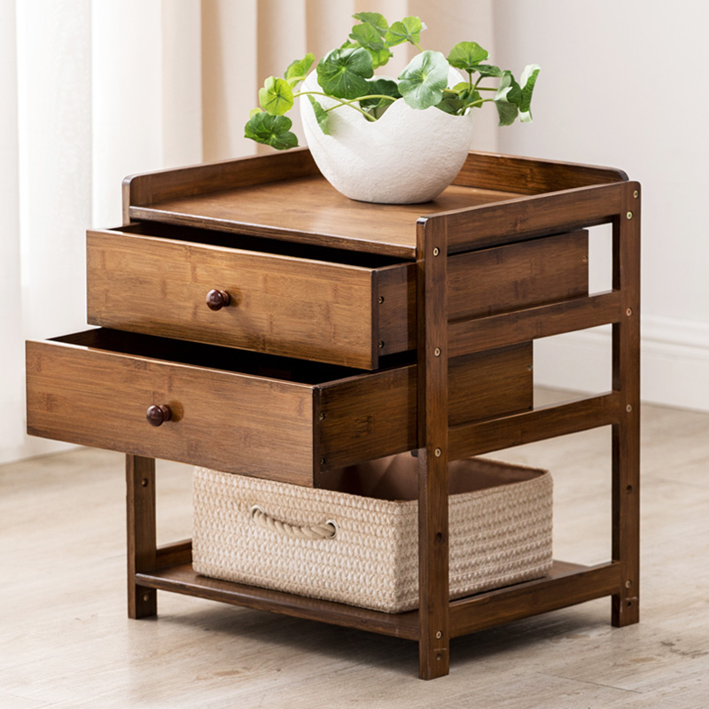 极速沙发茶几柜边柜储物柜边角几茶叶H收纳置物架可移动小茶桌床