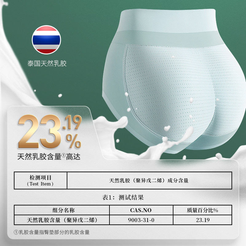 新品假屁股蜜桃臀无痕提臀内裤女自然款加垫臀翘臀丰臀Z高腰收腹