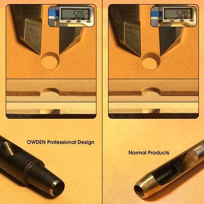 新品OWDEN Professional 6Pcs leather HolloMw Hole Punch Set B
