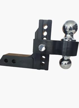 铝合金拖车臂套装，2寸drop6，九孔双球，双槽款，黑色