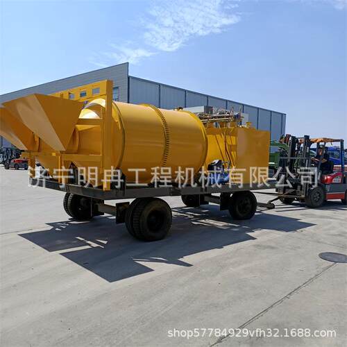 双罐滚动沥青拌合机 铣刨料修补路面搅拌机 柏油马路摊铺