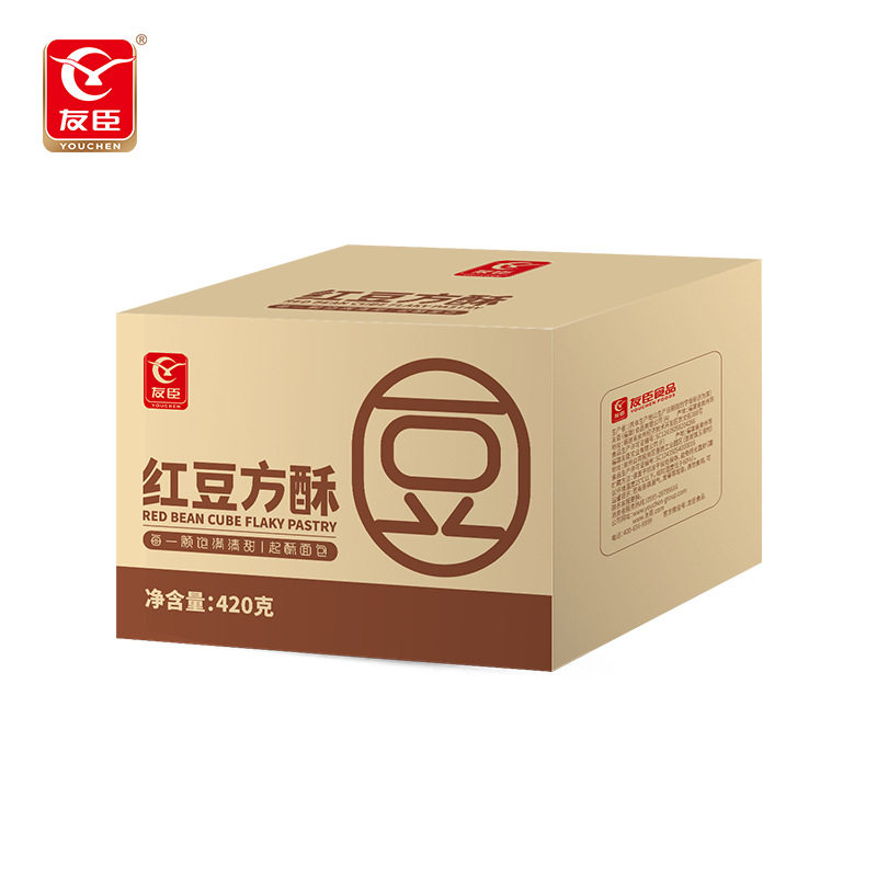 红豆方酥早餐点心品小吃休闲充饥千层吐司面包