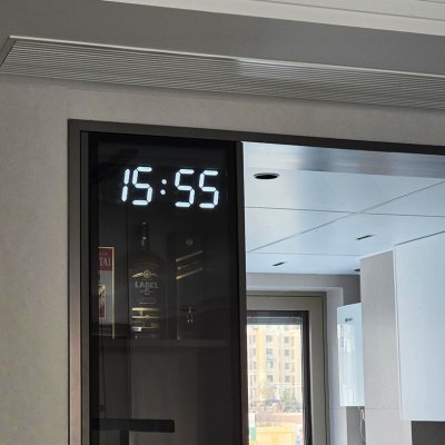 客厅表显示柜门新款led家用2025挂墙电子钟高级时钟数字简约现代