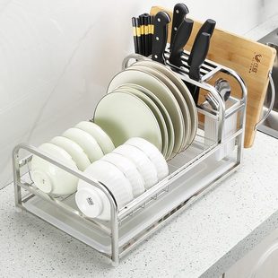沥水架家用碗筷收纳盒多功能收纳架厨房置物架刀架放碗架碗盘碗碟