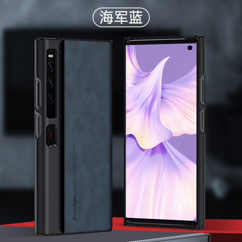 适用华为matexs2手机壳折叠屏mate Xs2保护套防摔metexs轻奢商务新款matesx全包mataxs磨砂mtxs魅特外壳男女