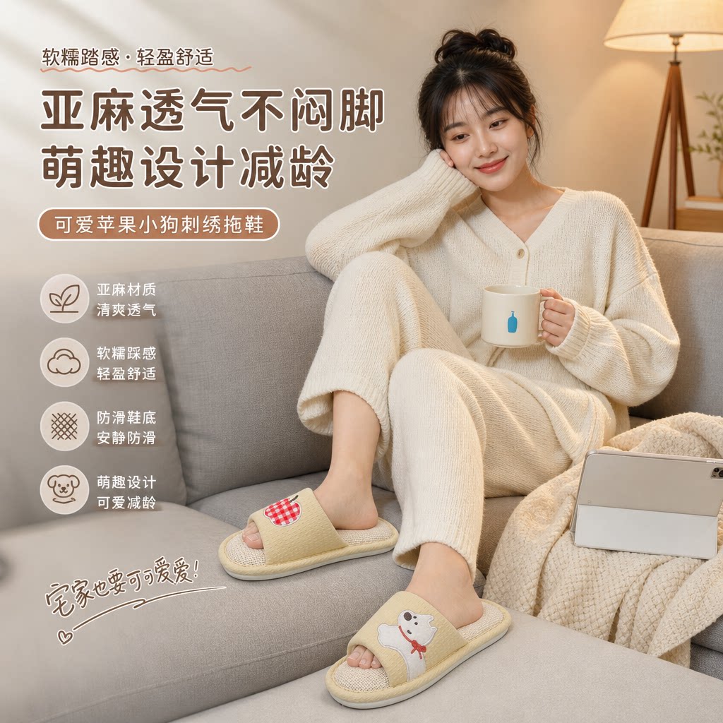 卡通可爱拖鞋女款2026新款图片