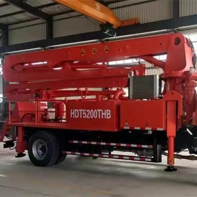 29米臂架泵车 29m HDT5200THB concrete boom truck小型臂架泵