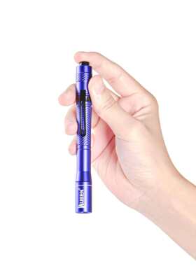 跨境务本20080紫外线手电356nm验钞防伪光紫光笔灯筒E荧19UV