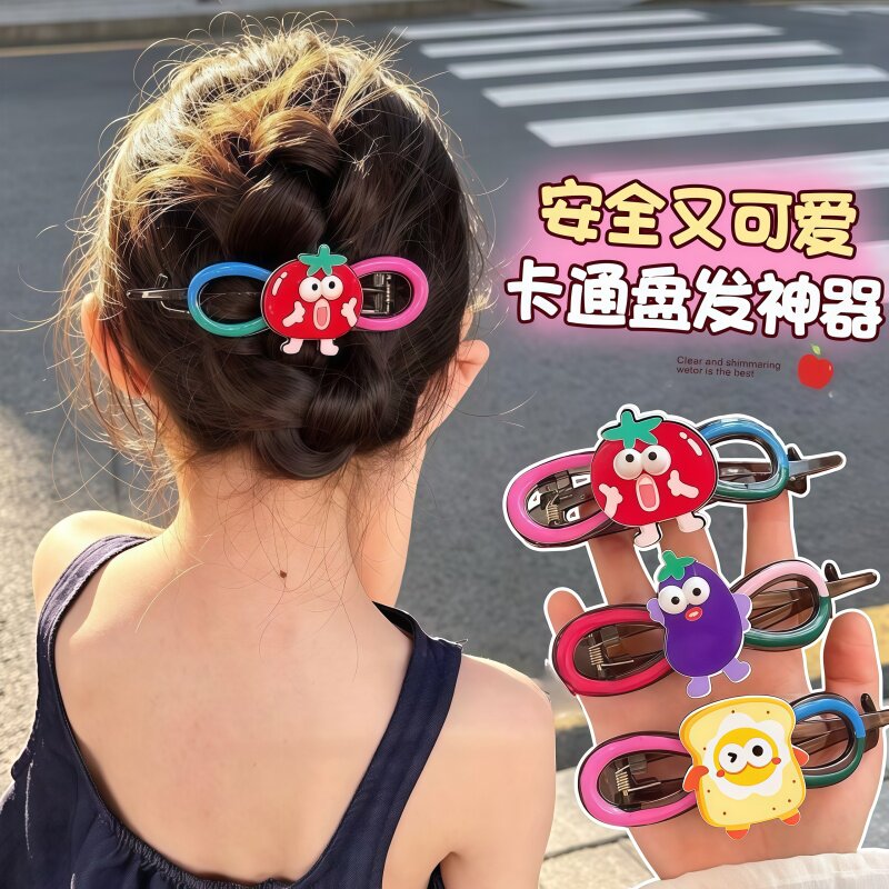 可爱儿童扭扭夹盘发简约发夹