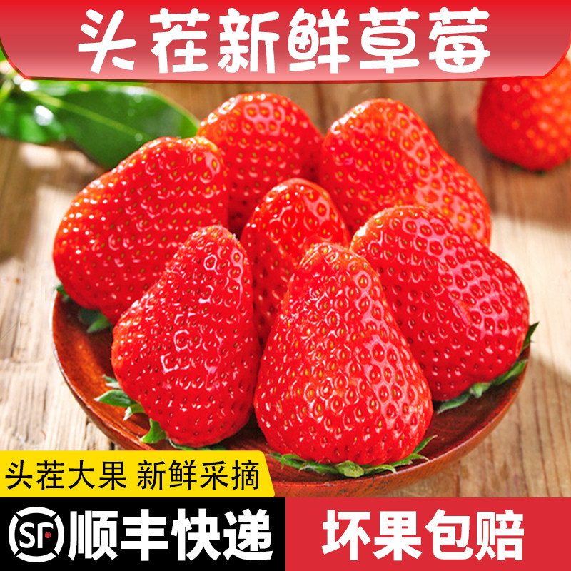 现摘新鲜奶油露天草莓大凉山红颜99孕妇当季水果礼盒非丹东顺丰,水产肉类/新鲜蔬果/熟食,草莓,淘宝优惠券,粉丝福利购,淘宝优惠卷
