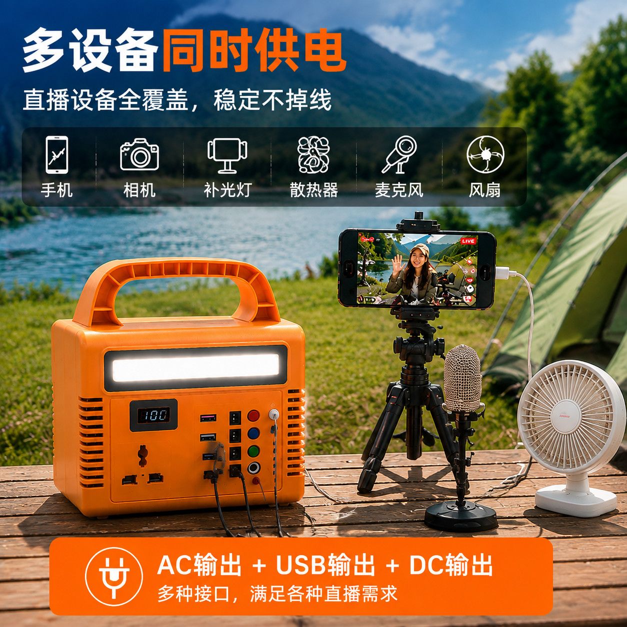 JCBA150W12V户外电源套件