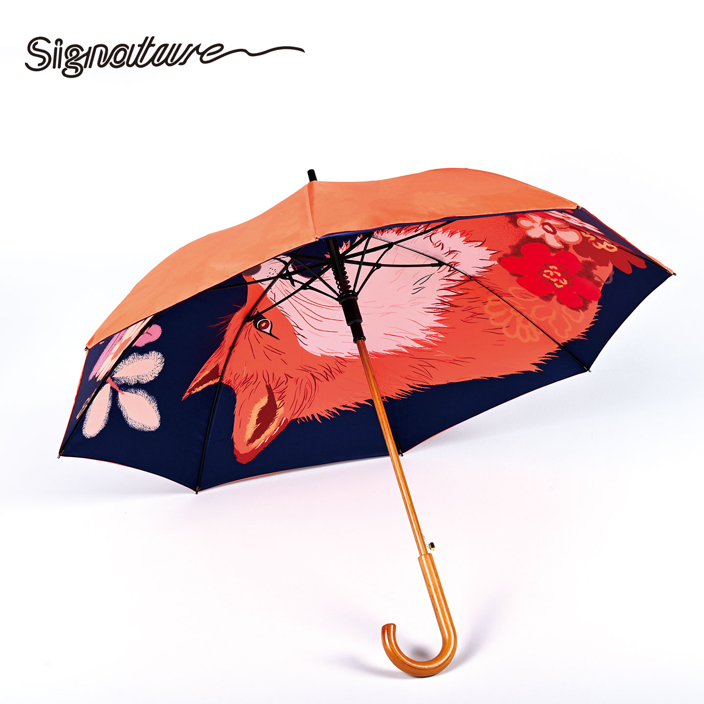 Signature雨伞女晴雨两用伞太阳伞防晒防紫外线遮阳伞长柄伞