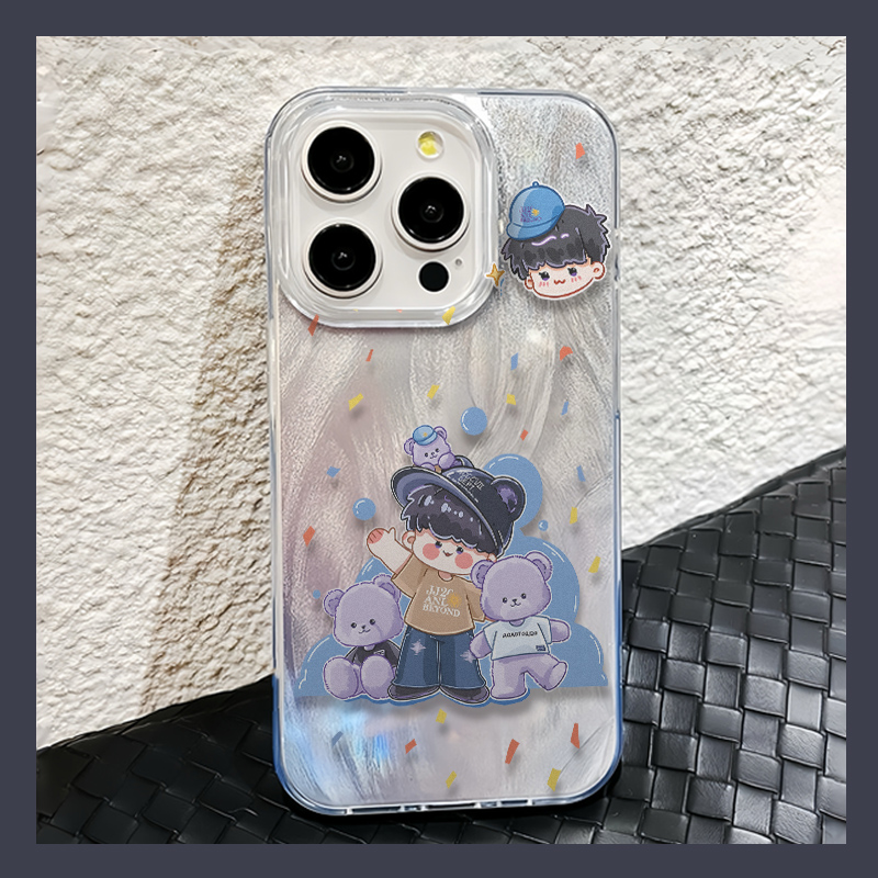 林俊杰Q版招呼手适用苹果16promax手机壳新款华为p70mate50小米周边14plusiphone13防摔opp荣耀90vivos20三星