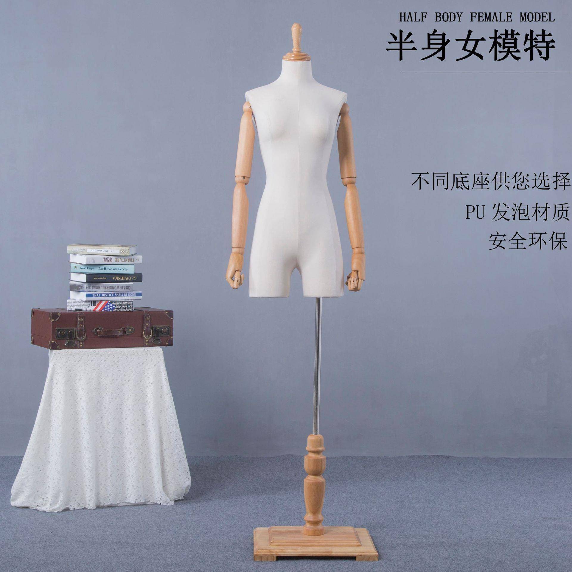 半身模特道具女款服装店半身模特道具女装橱窗展示人台人偶假人