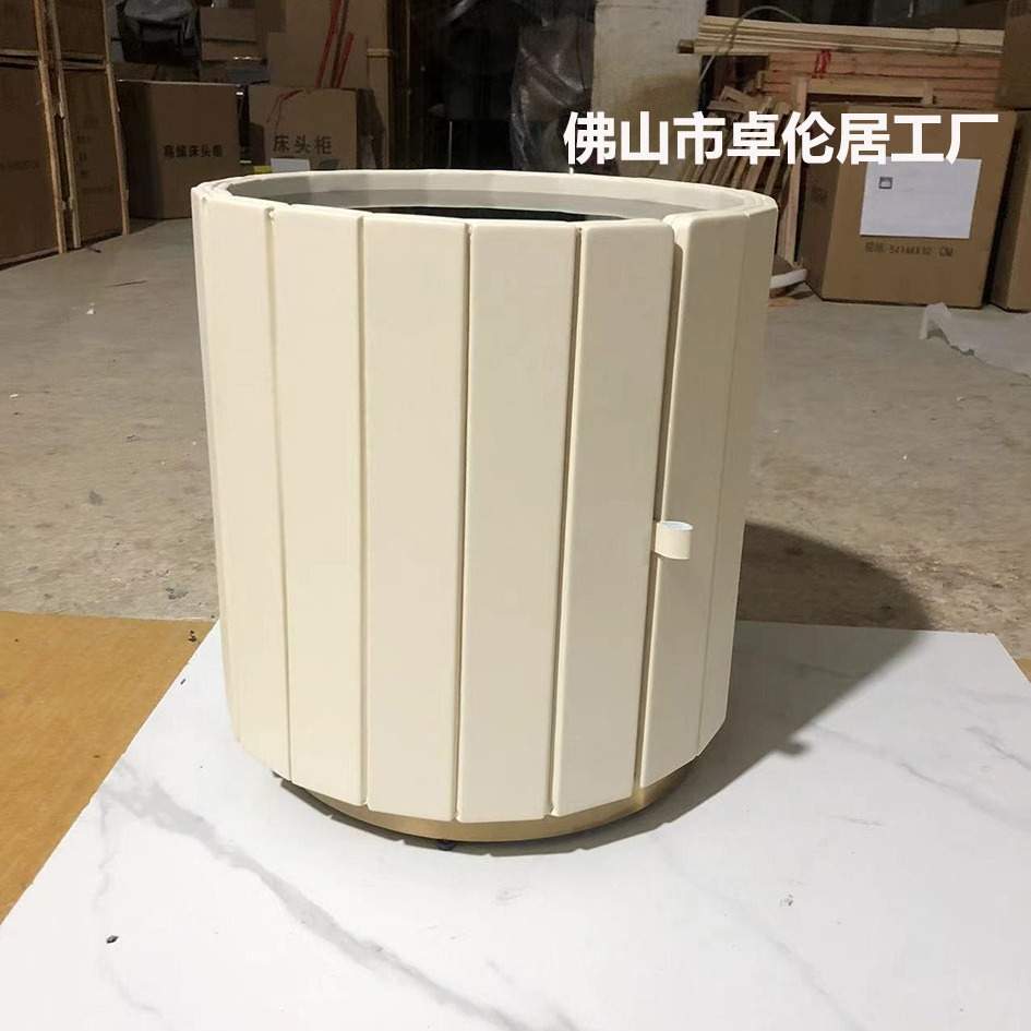 现代简约卧室床头柜实木意式圆形床边柜轻奢圆几小茶几沙发边几角