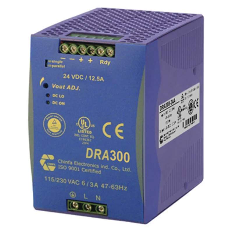 勤发 DRA300-24A导轨电源输入90-264V交流300W,12.5A输出24V直流