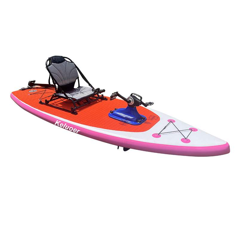 单人充气桨板坐姿脚蹬充气船水上冲浪滑板新手玩水浮板儿童划水充