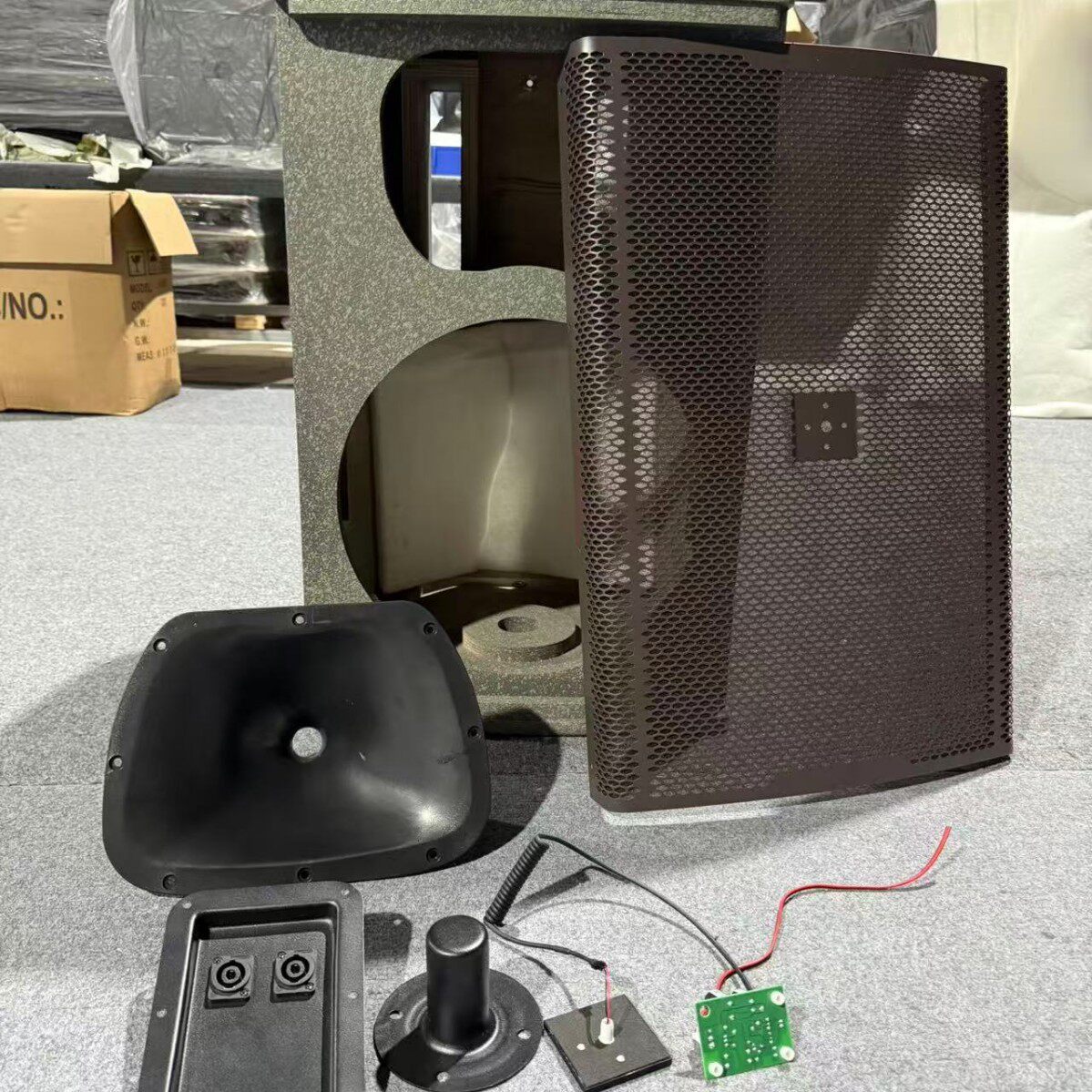 KP055单15寸音响全频音响壳空箱体亮标木质音箱壳配件空箱体