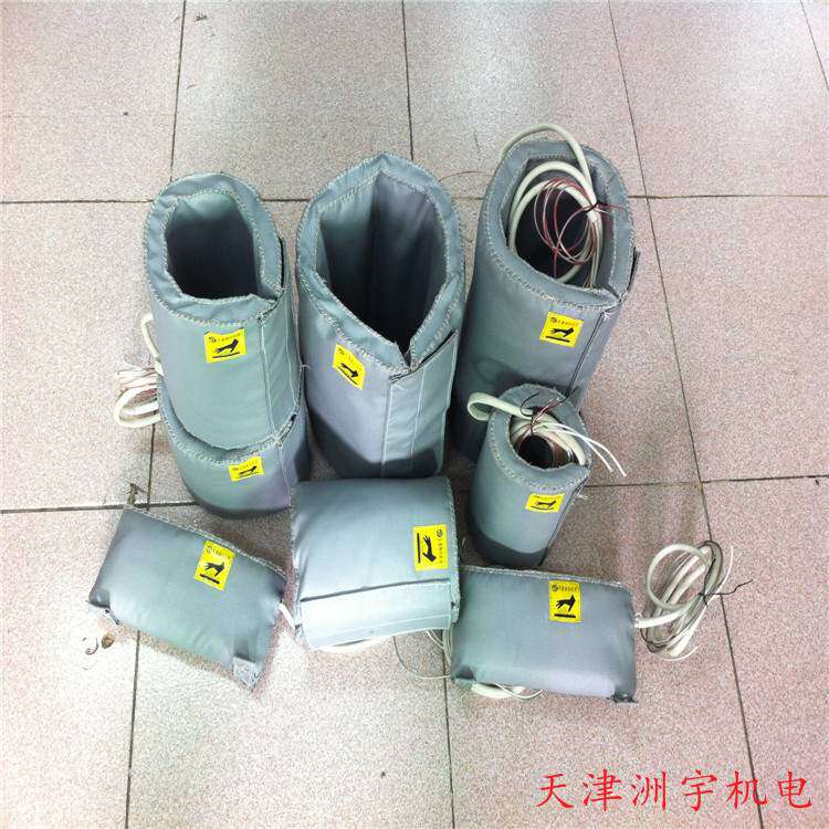 供应各种耐酸碱工业电加热保温套拆卸方便柔性加热布包