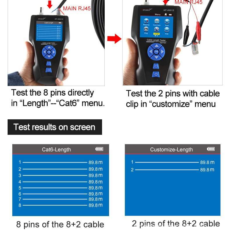 NOYAFA NF8601S英文版测线仪 Wire Tracker Toner Ethernet LAN