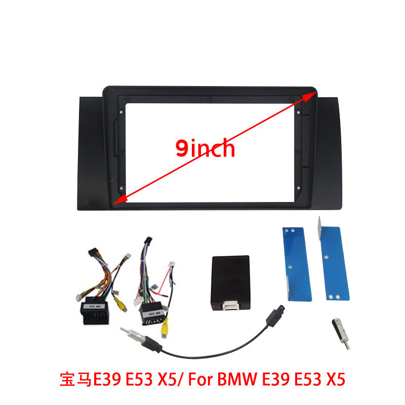 车载大屏安卓导航仪一体机套框线材适用于BMEE53/E39