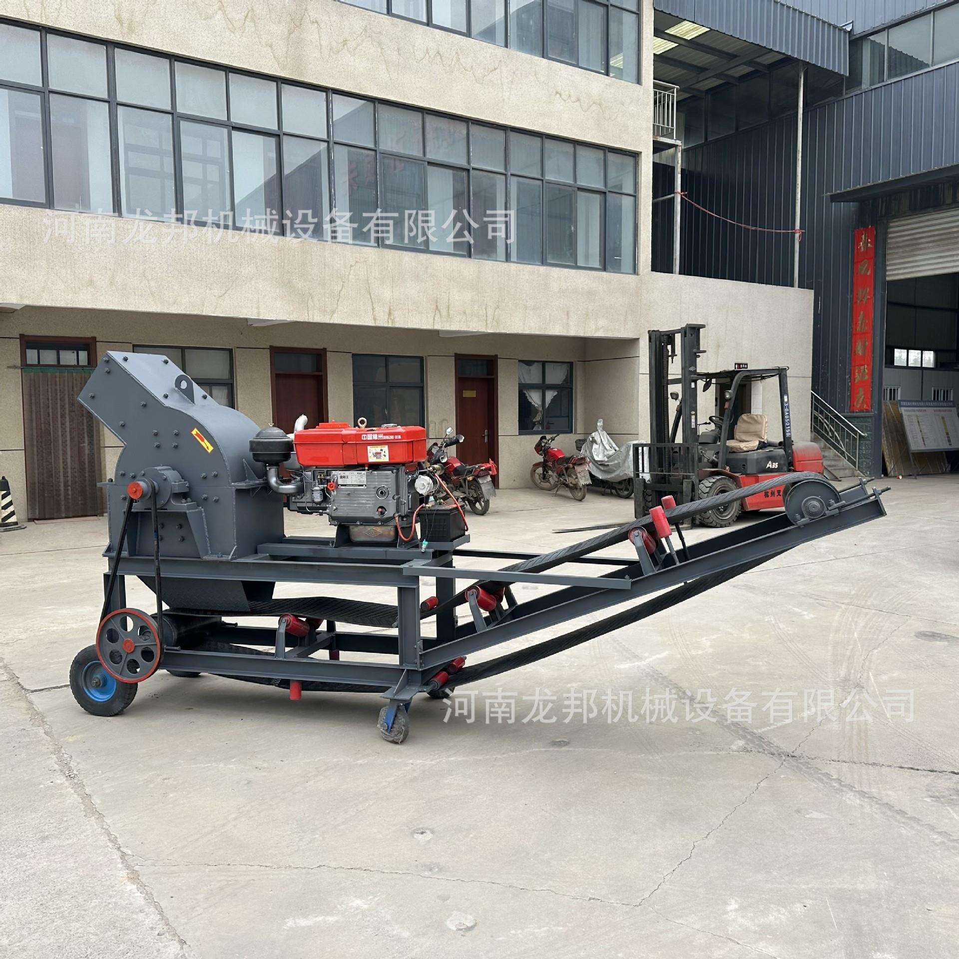 400x600锤式破碎机 小型玻璃甩锤粉碎机建筑垃圾移动式制砂机