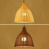 众之亿藤编吊灯餐厅东南亚民宿复古藤艺饭店草帽灯罩婚庆店竹艺竹