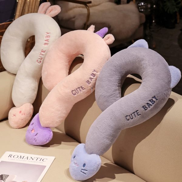 网红问号抱枕u型枕头办公室午睡沙发靠枕汽车睡觉护脖子颈枕神器