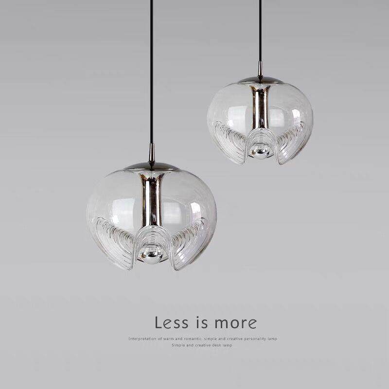 包豪斯玻璃吊灯中古风个性餐厅装饰灯具北欧设计师款现代简约吊灯