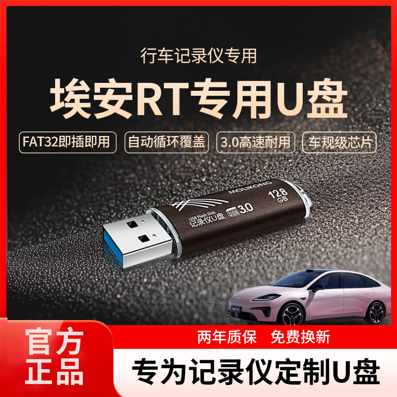 适用于埃安RT行车记录仪专用u盘
