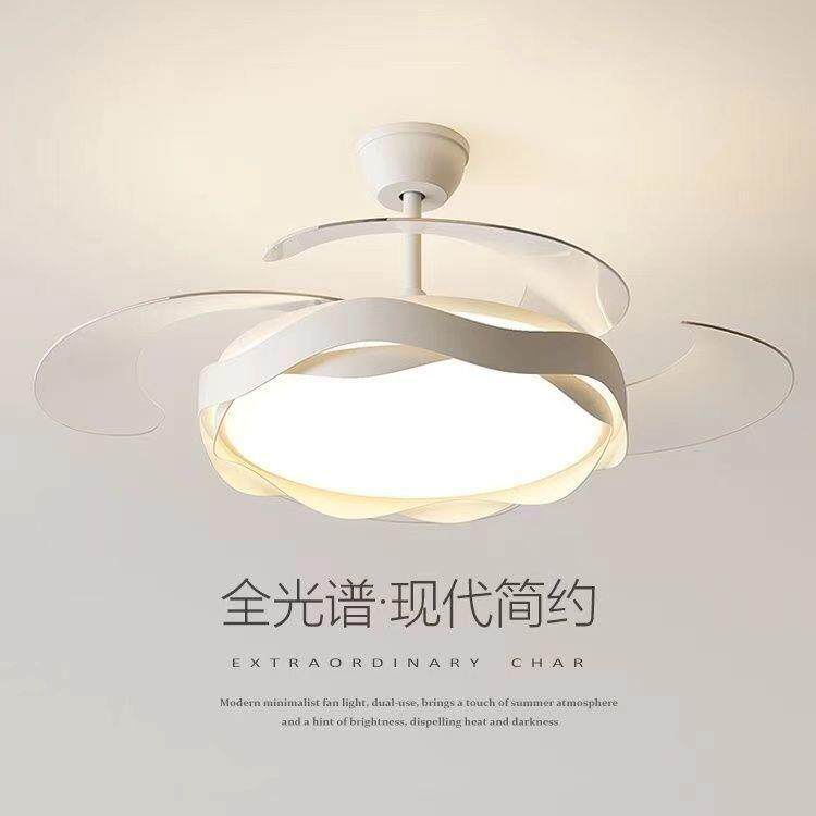 客厅餐厅灯全光谱风扇灯卧室灯带风扇新款餐厅灯卧室吸顶灯带风扇