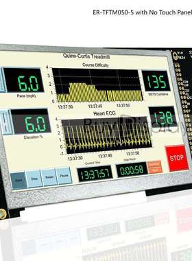 5寸TFT LCD彩色液晶显示屏配SSD1963控制板/并口/可配触摸屏