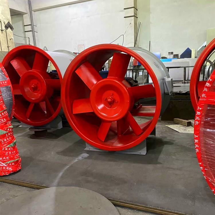 HTF消防轴流排烟风机 管道兼事故风机 双速排烟正压送风机补风机
