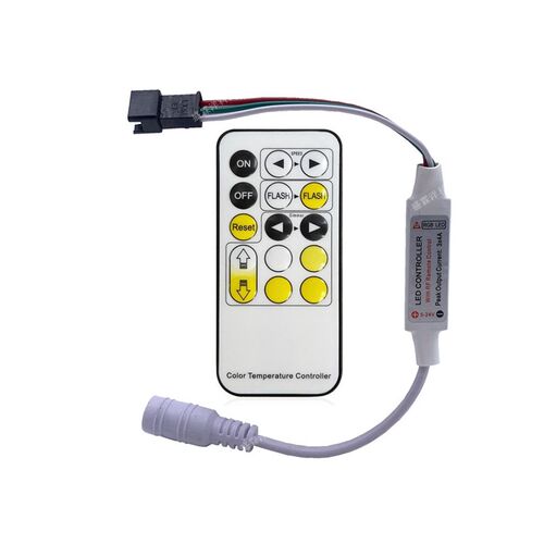 15键RF双色温灯带控制器亮度调光控制器5V/12V24低压LED控制器