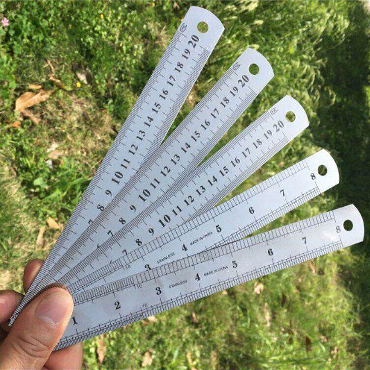 不锈钢钢尺20cm 钢板尺20公分 钢直尺200mm 教学仪器