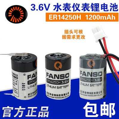 FANSO孚安特 ER14250H 3.6V 1/2AA仪表锂电池ER14250 KTS LS14250
