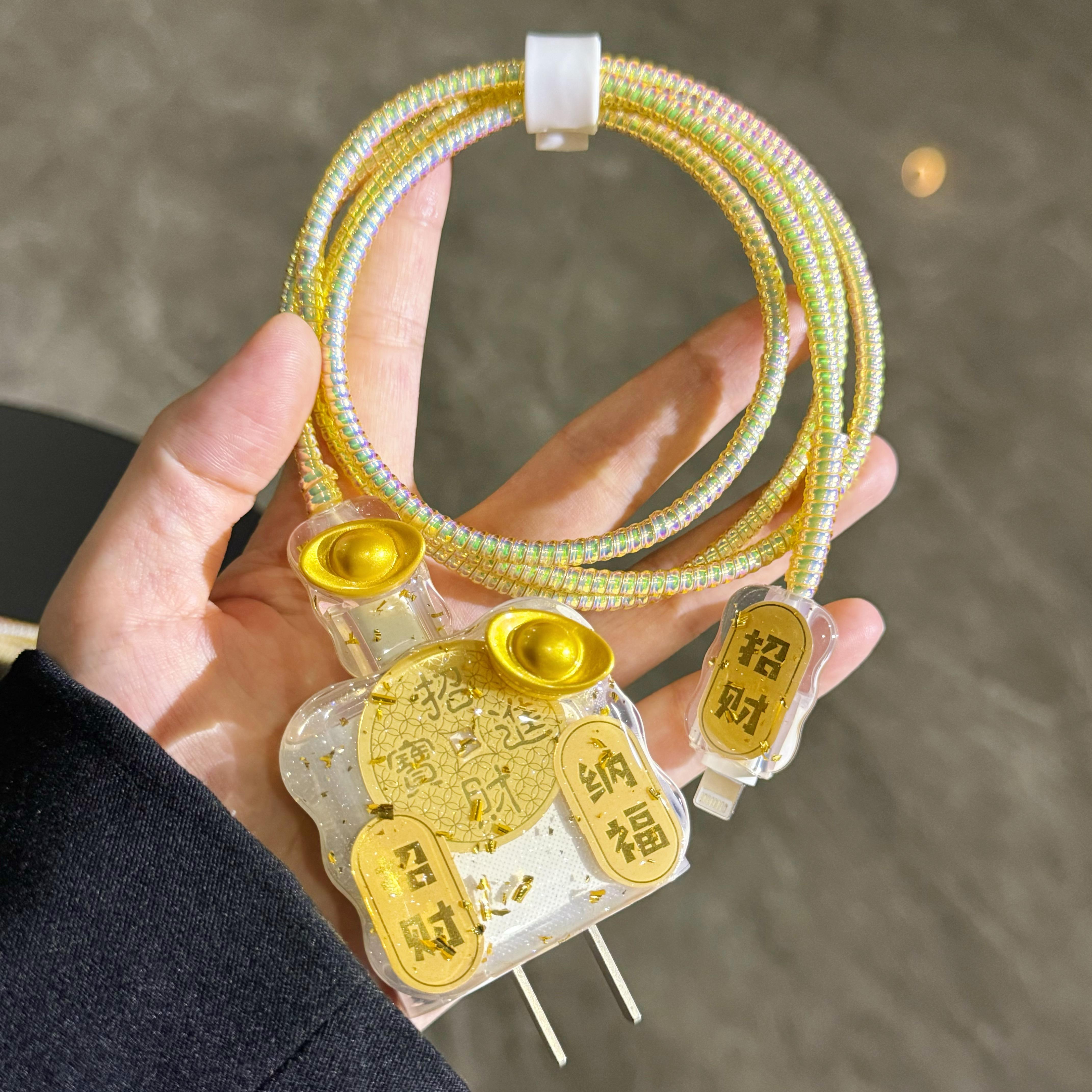 适用oppo充电器保护套67w/80w/100w防折断30w/65w数据线保护套女