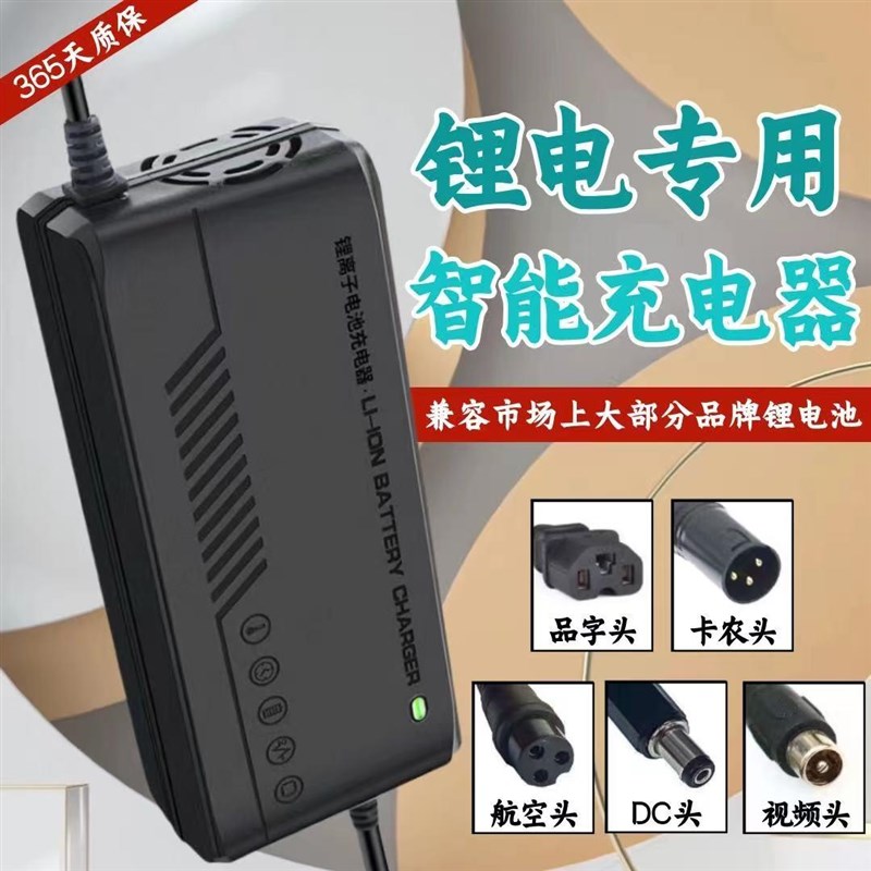 电动车锂电池充电器24V36V48V60V72V2A3A5A哈雷锂离子通用适用