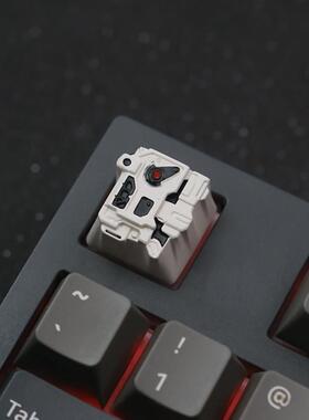 键石流浪小破球moss周边550w机械键盘锌铝合金属电泳透光个性键帽