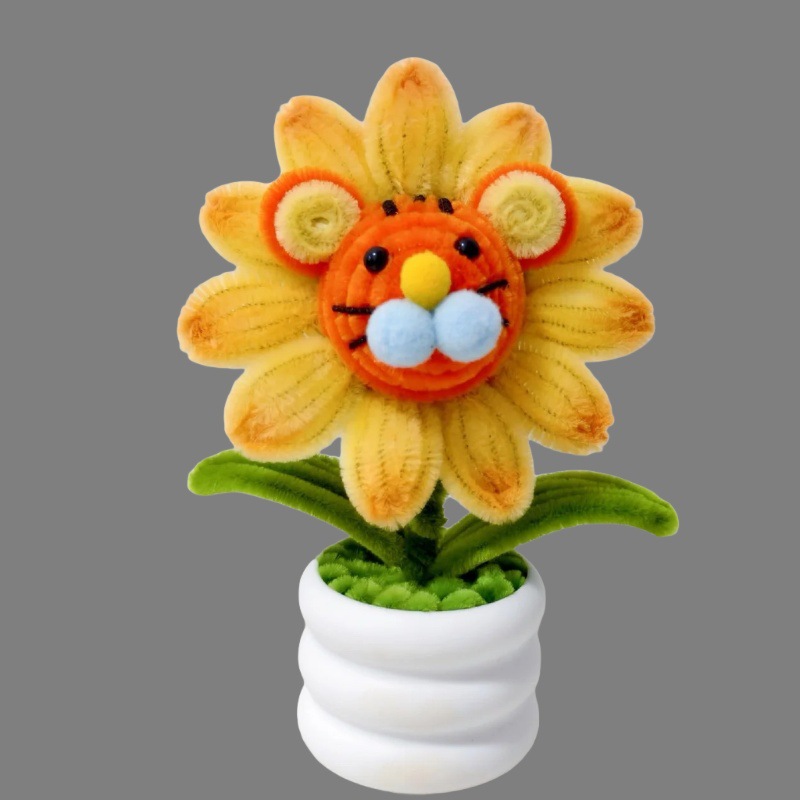 创意仿真向日葵盆栽手工diy花束
