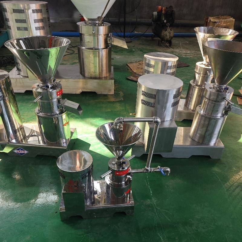 出口胶体磨花生酱芝麻酱磨酱机304不锈钢辣椒酱坚果立式胶体磨