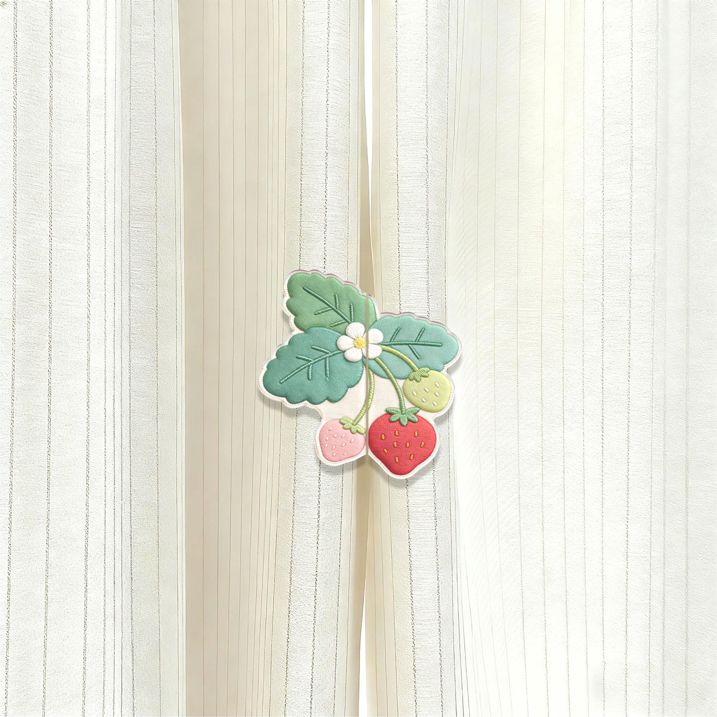 春意草莓家居卧室强力磁吸窗帘扣门帘固定器防漏光遮光可拆卸固定,居家布艺,窗帘扣,淘宝优惠券,粉丝福利购,淘宝优惠卷