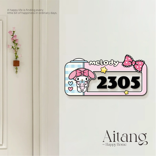 三丽鸥创意卡通可爱门牌定制