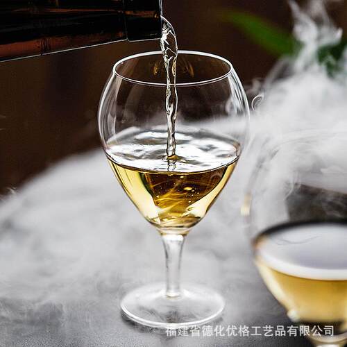 Camus say水滴玻璃杯家用水晶高脚红酒杯白兰地杯子葡萄酒香槟杯