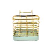 K018金色筷笼挂墙式 筷子筒收纳盒厨房用品餐具置物架筷子笼家用